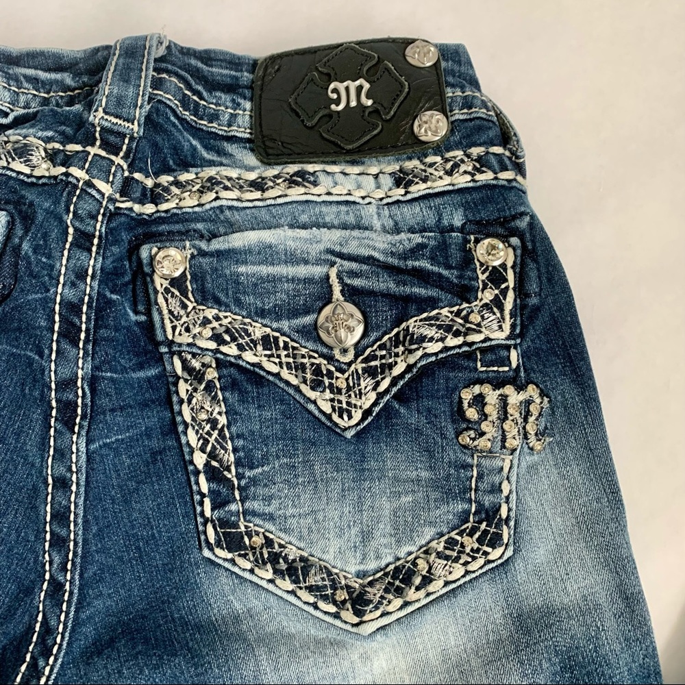 Miss Me Distress Low Rise Skinny Jeans